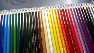 These color pencils are actually a color drawing